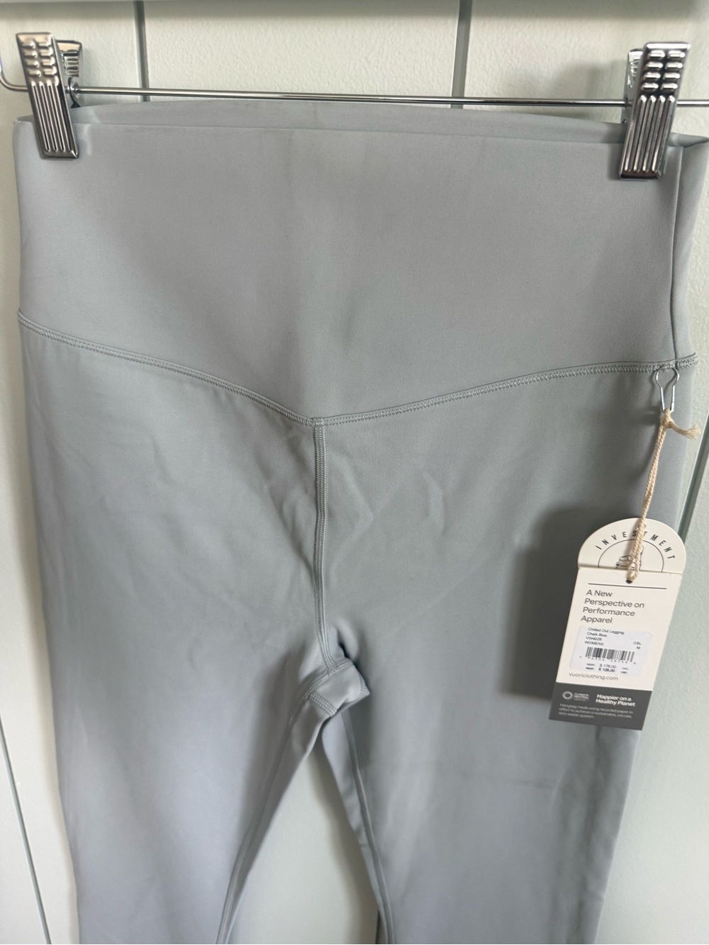 New Vuori Chilled Out Leggings in Chalk Blue Size Medium - Picture 4 of 11